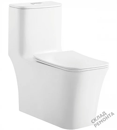Фото Унитаз моноблок ODA Skiff-1109 безободковый купить в Братске: цена, описание, фото. Интернет-магазин 1